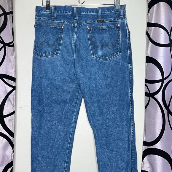 Wrangler straight leg denim jeans size 34 x 30 - Picture 8 of 13